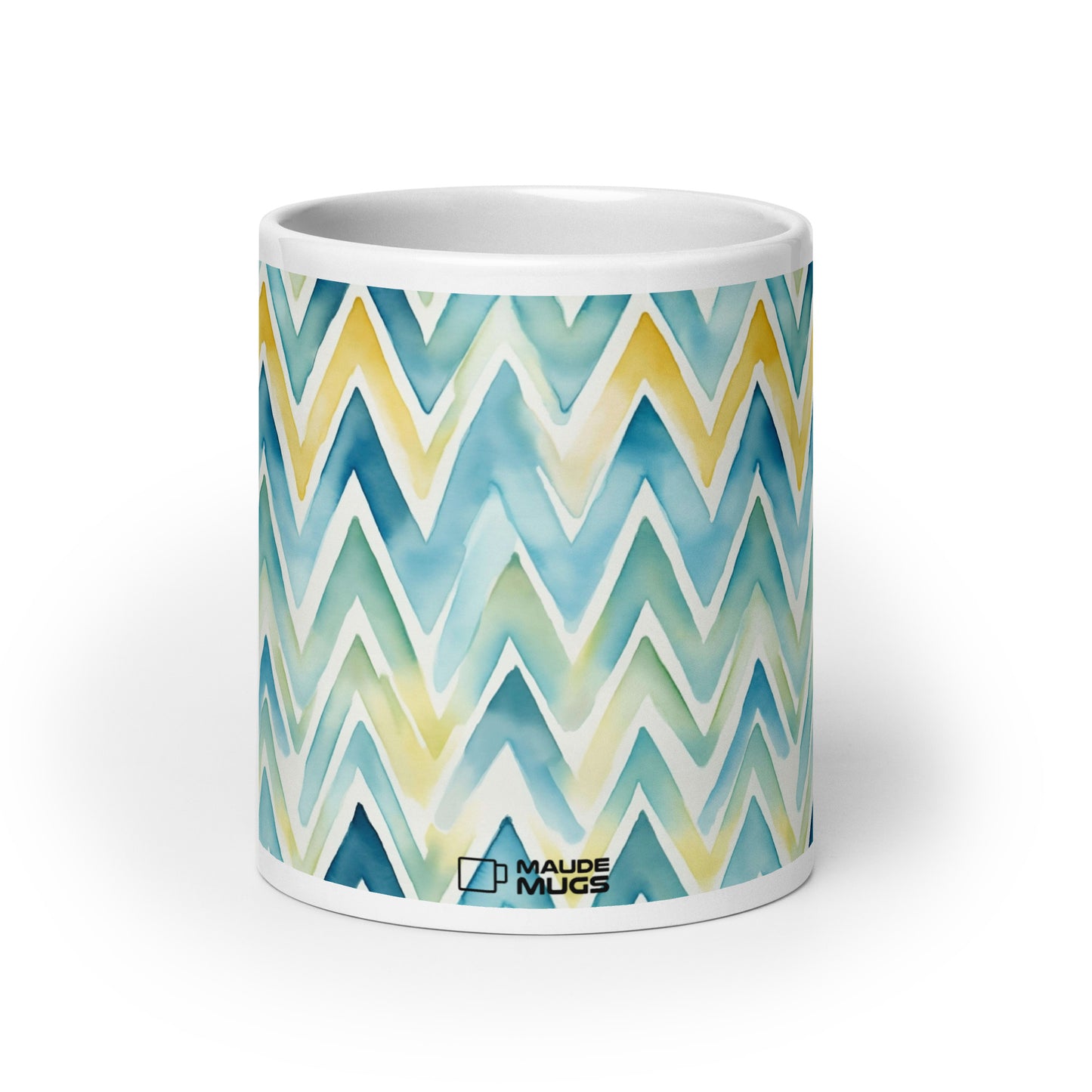 Bargello — Horizon ceramic coffee mug - 20oz - front view
