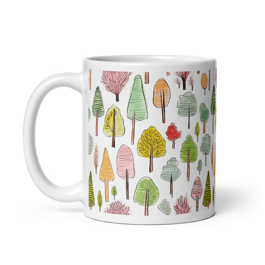 Coppice — Meadow ceramic coffee mug - 11oz - handle on left