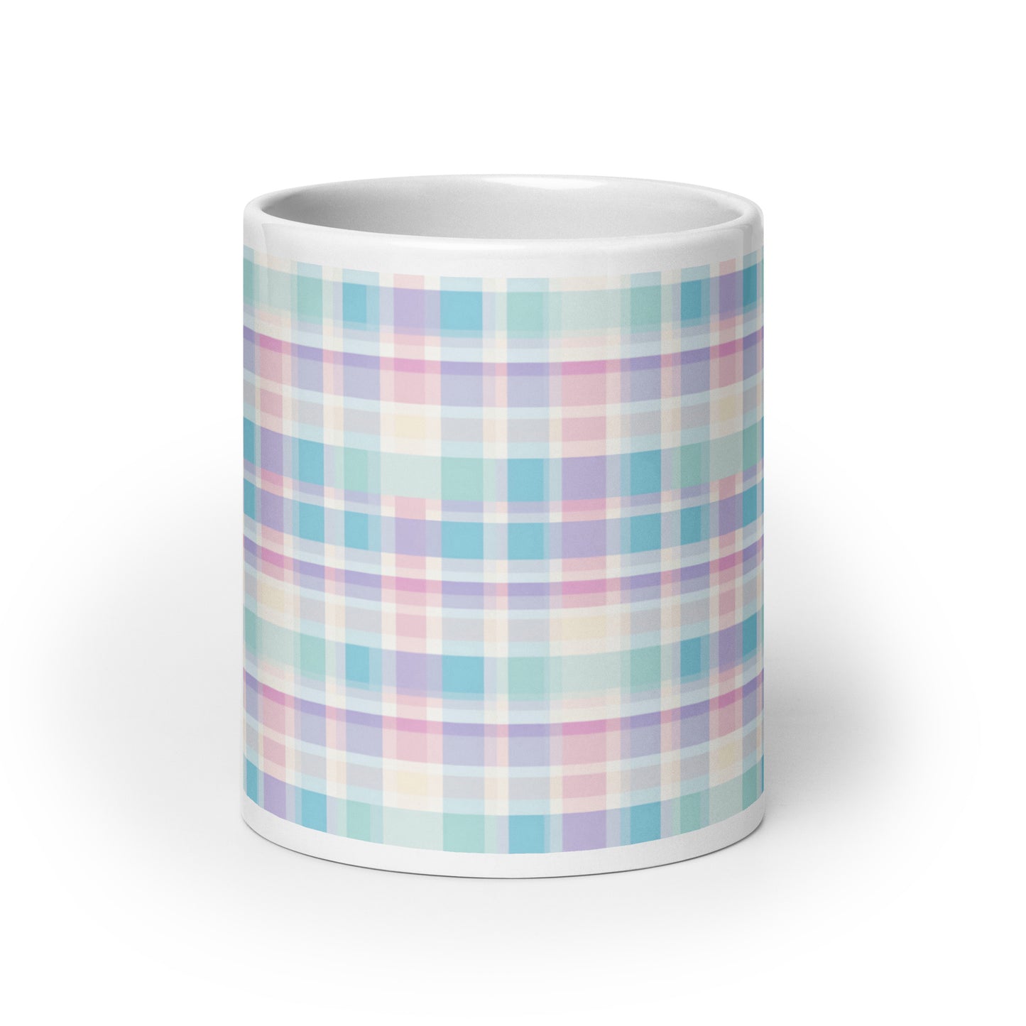 Criss + Cross - Dawn ceramic coffee mug - 20 oz - front view