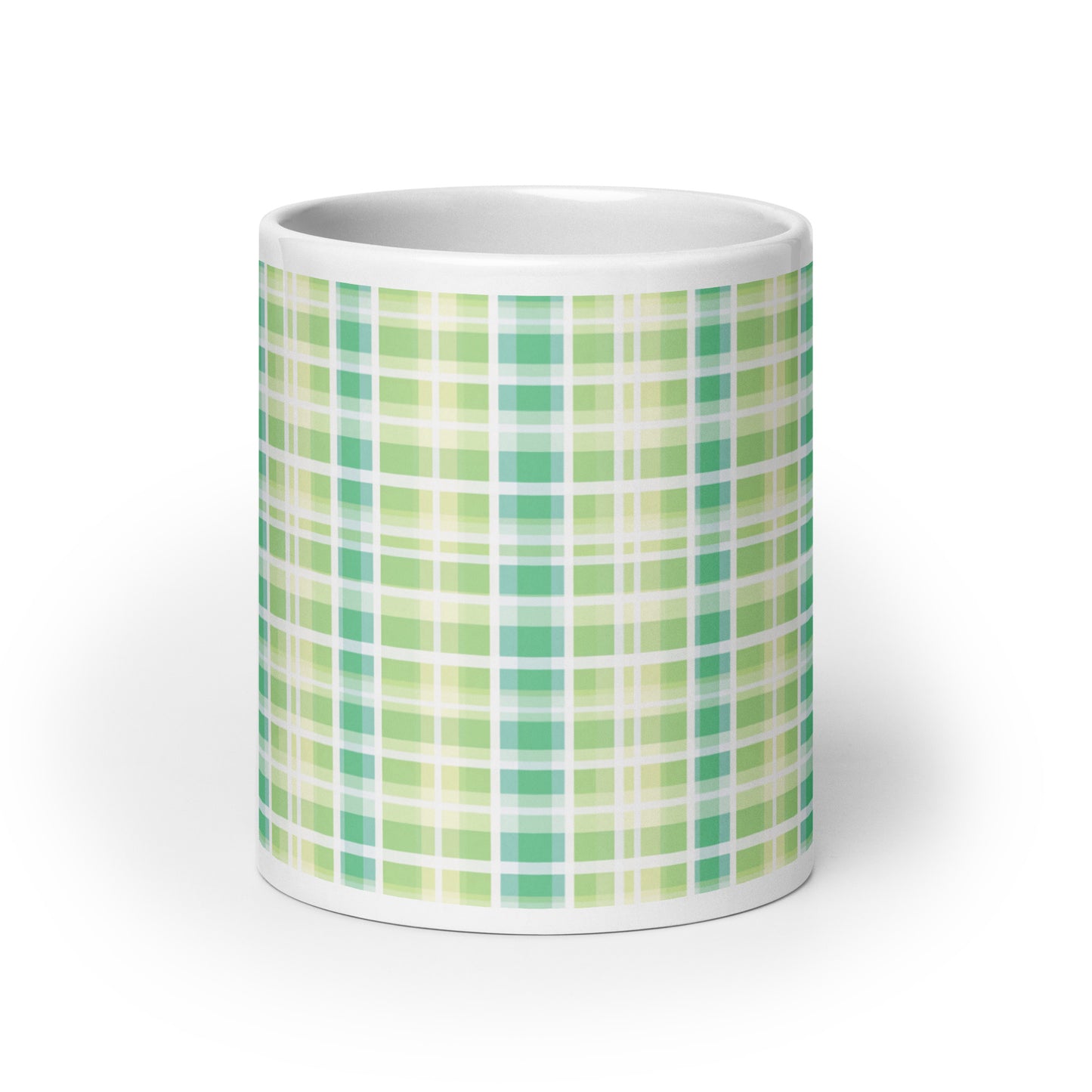 Criss + Cross - Fern ceramic coffee mug - 20 oz - front view