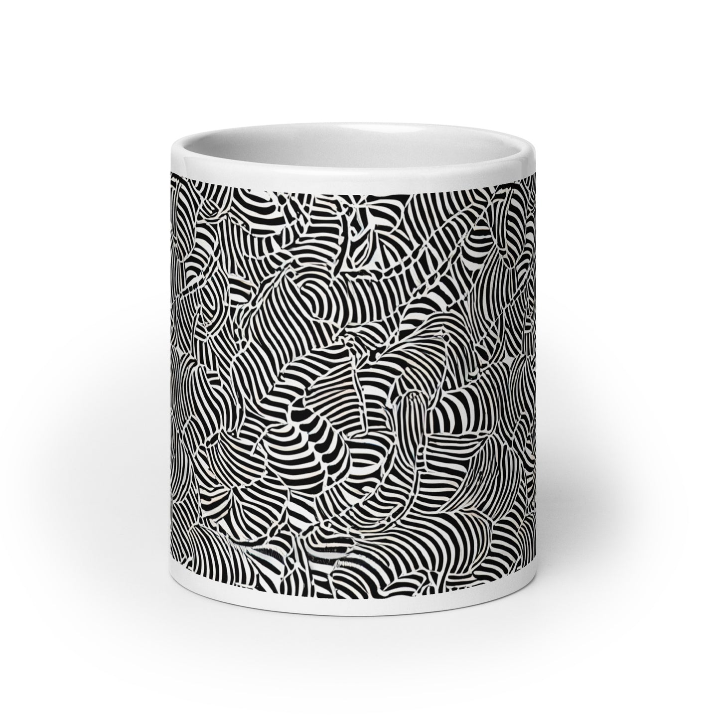 Current Frond ceramic coffee mug - 20 oz - front view