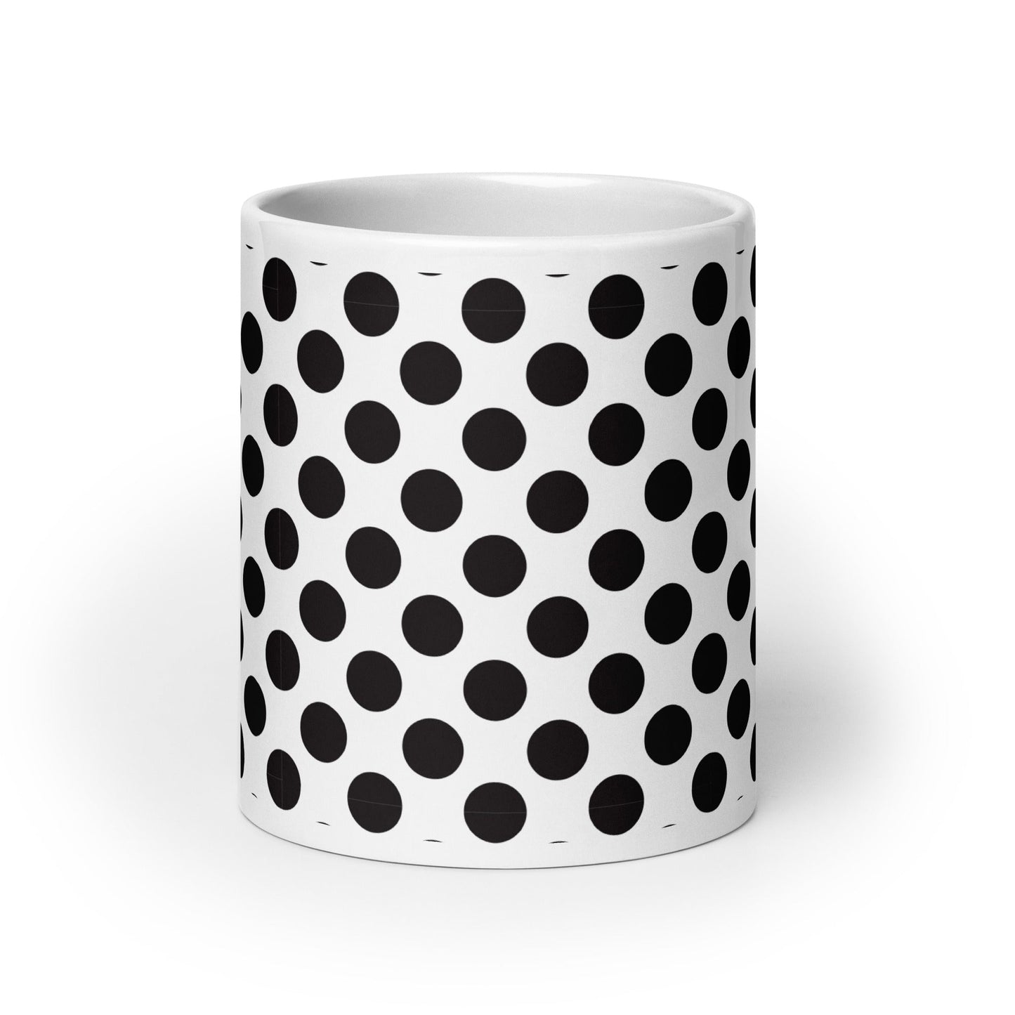 Dottie — Pebble ceramic mug by Maude Mugs — hand-painted watercolour pebble dot pattern
