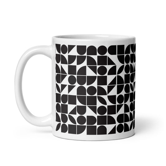 Mauderno Shard ceramic coffee mug - 11 oz - handle on left