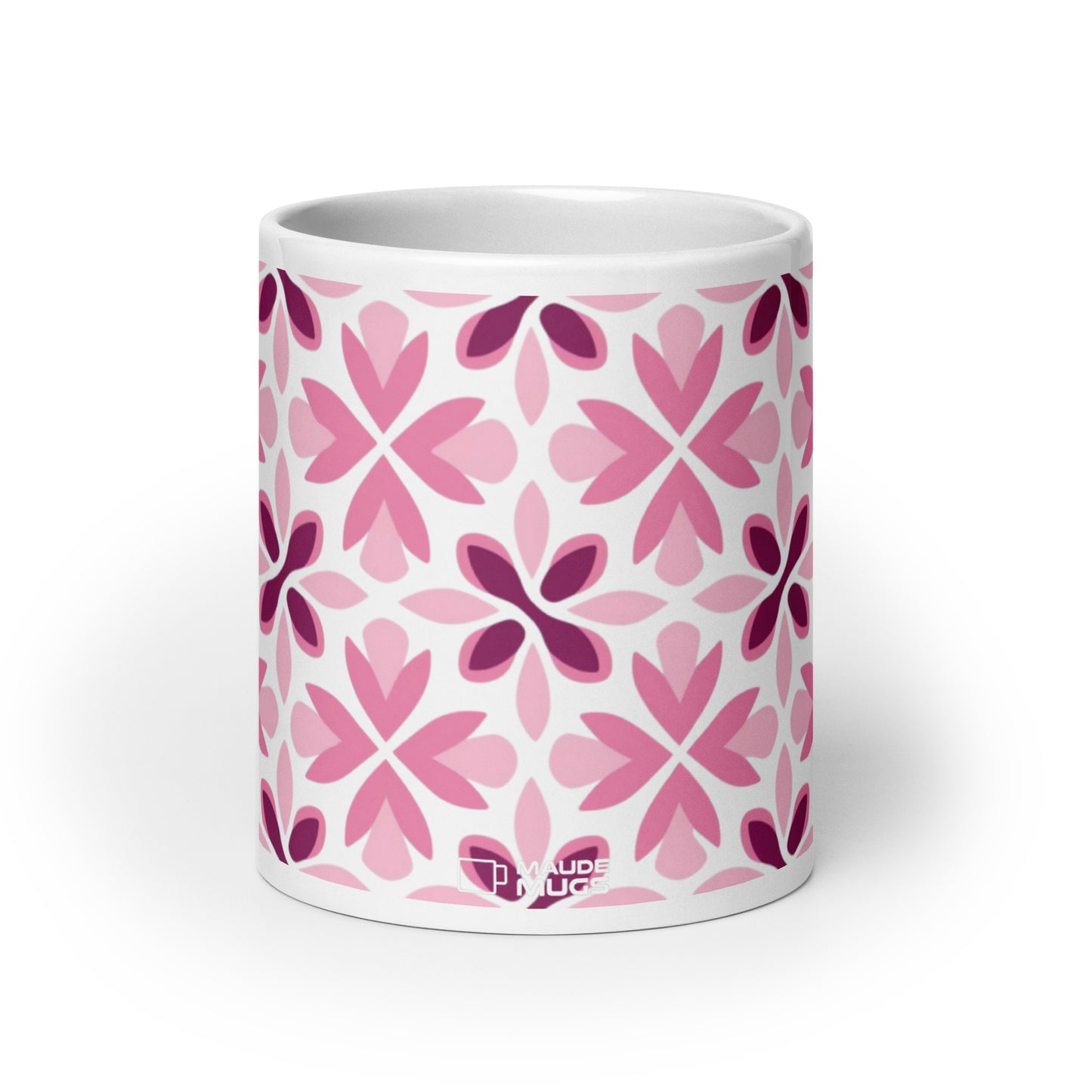 Riviera — Rosé ceramic coffee mug - 20oz - front view