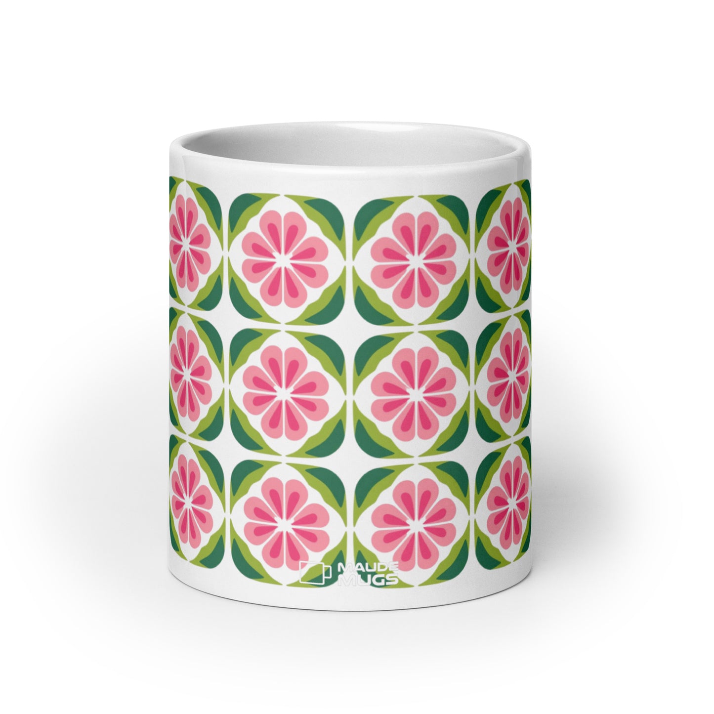 Riviera — Tile ceramic coffee mug - 20oz - front view