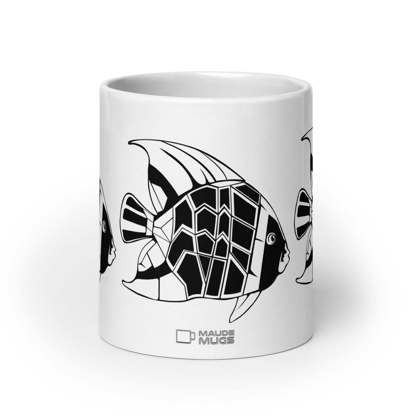 Shoal — Facet ceramic coffee mug - 20oz - front view