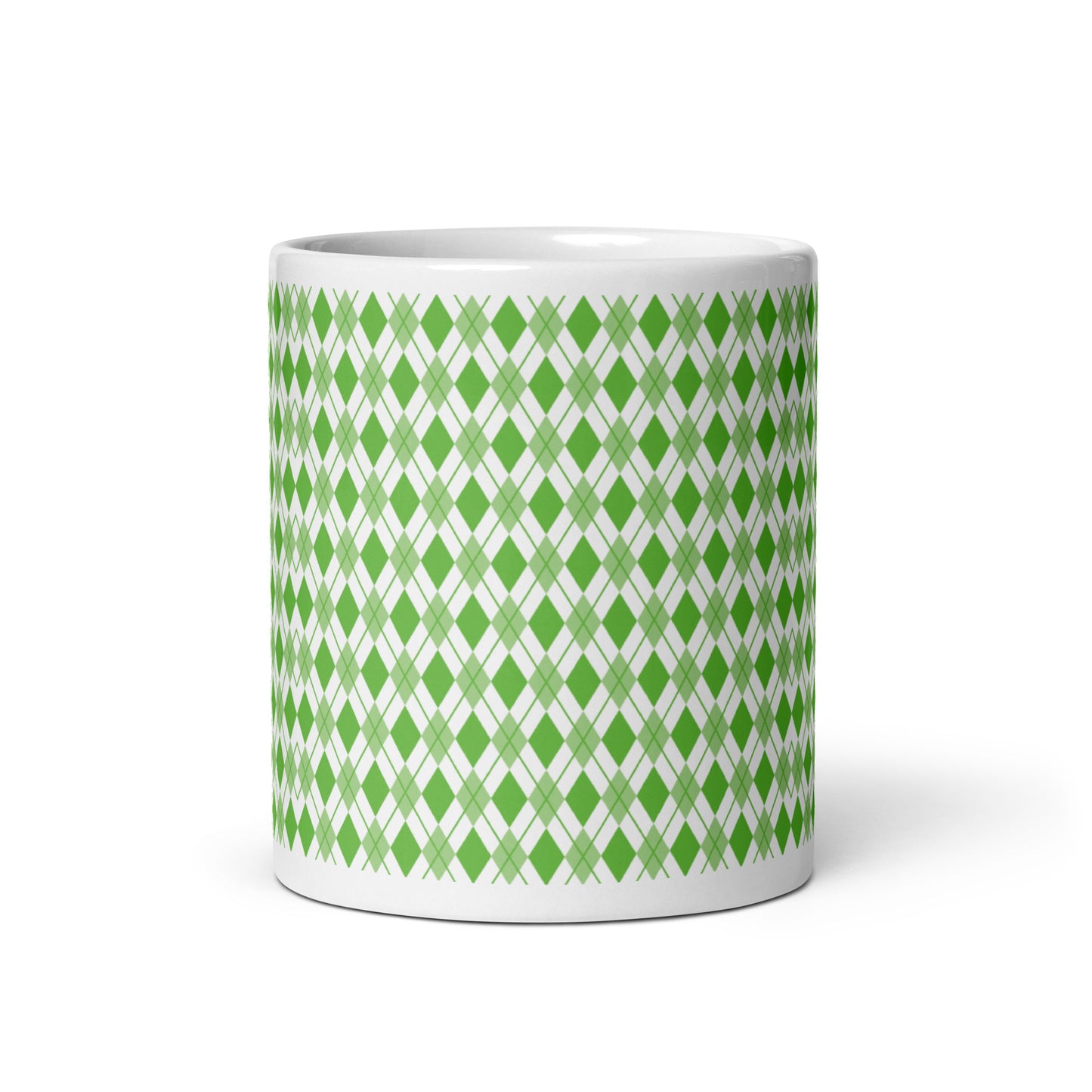 Argyle — Clover ceramic coffee mug - 11oz - front