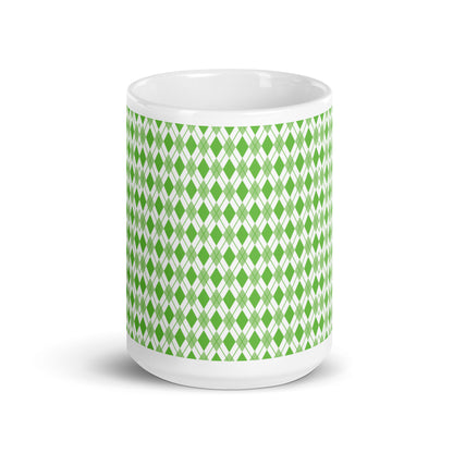 Argyle — Clover ceramic coffee mug - 15oz - front