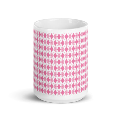 Argyle — Petal ceramic coffee mug - 15oz - front