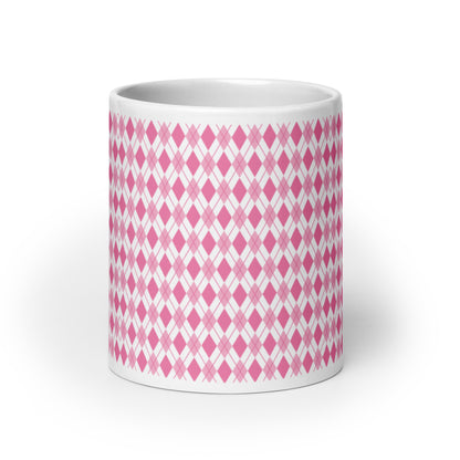 Argyle — Petal ceramic coffee mug - 20oz - front