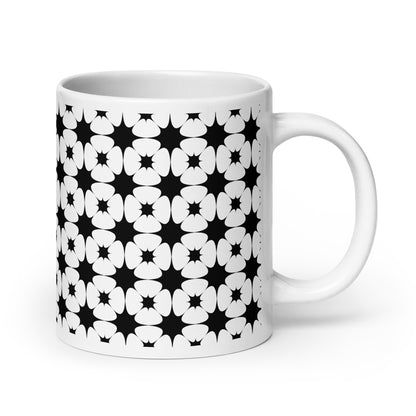 Axiom Bloom ceramic coffee mug - 20 oz - handle on right