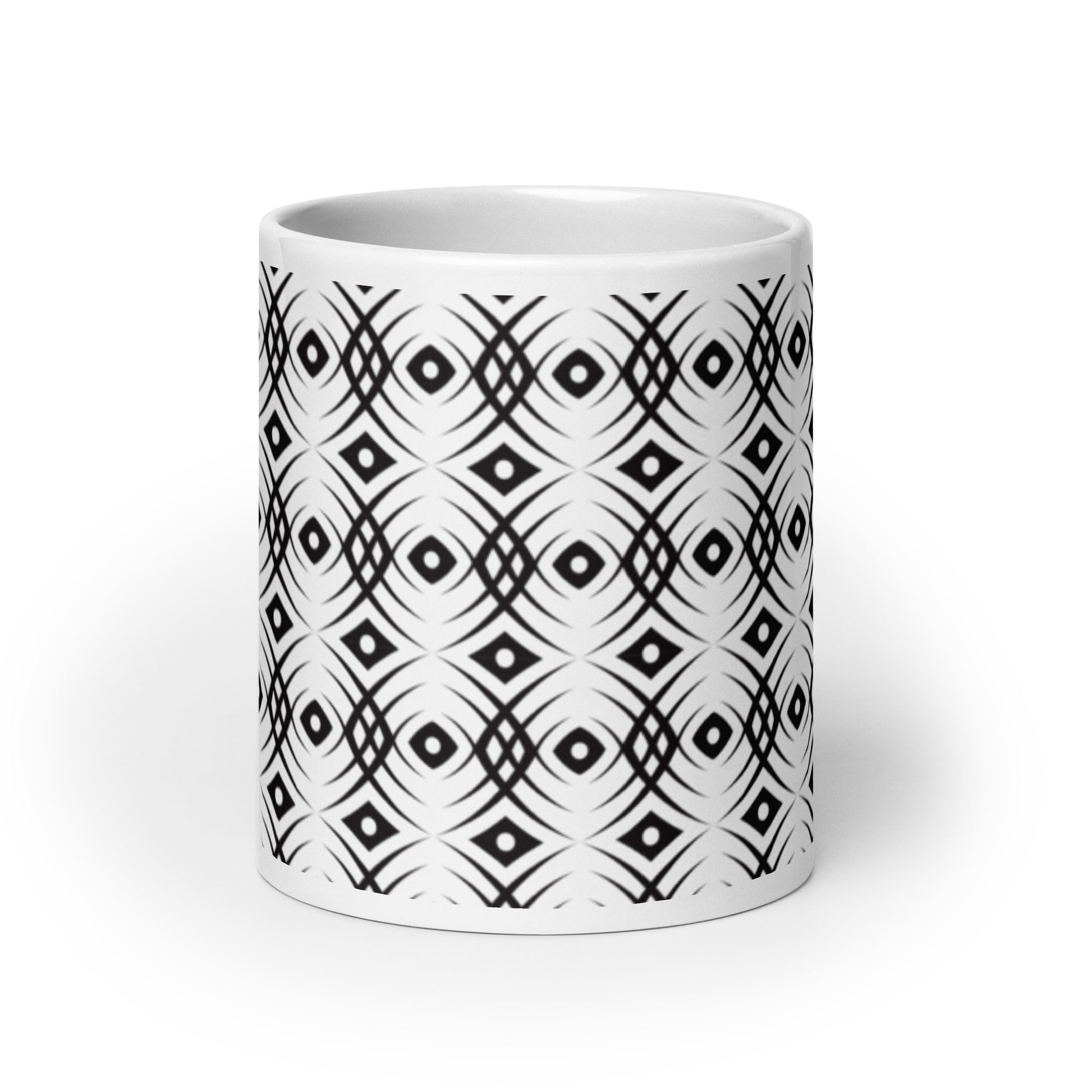 Axiom Braid ceramic coffee mug - 20 oz - front view