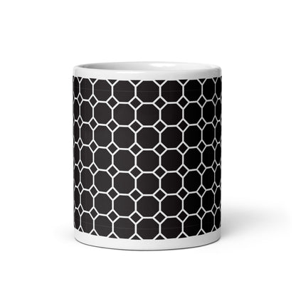 Axiom Cell ceramic coffee mug - 11 oz - front view