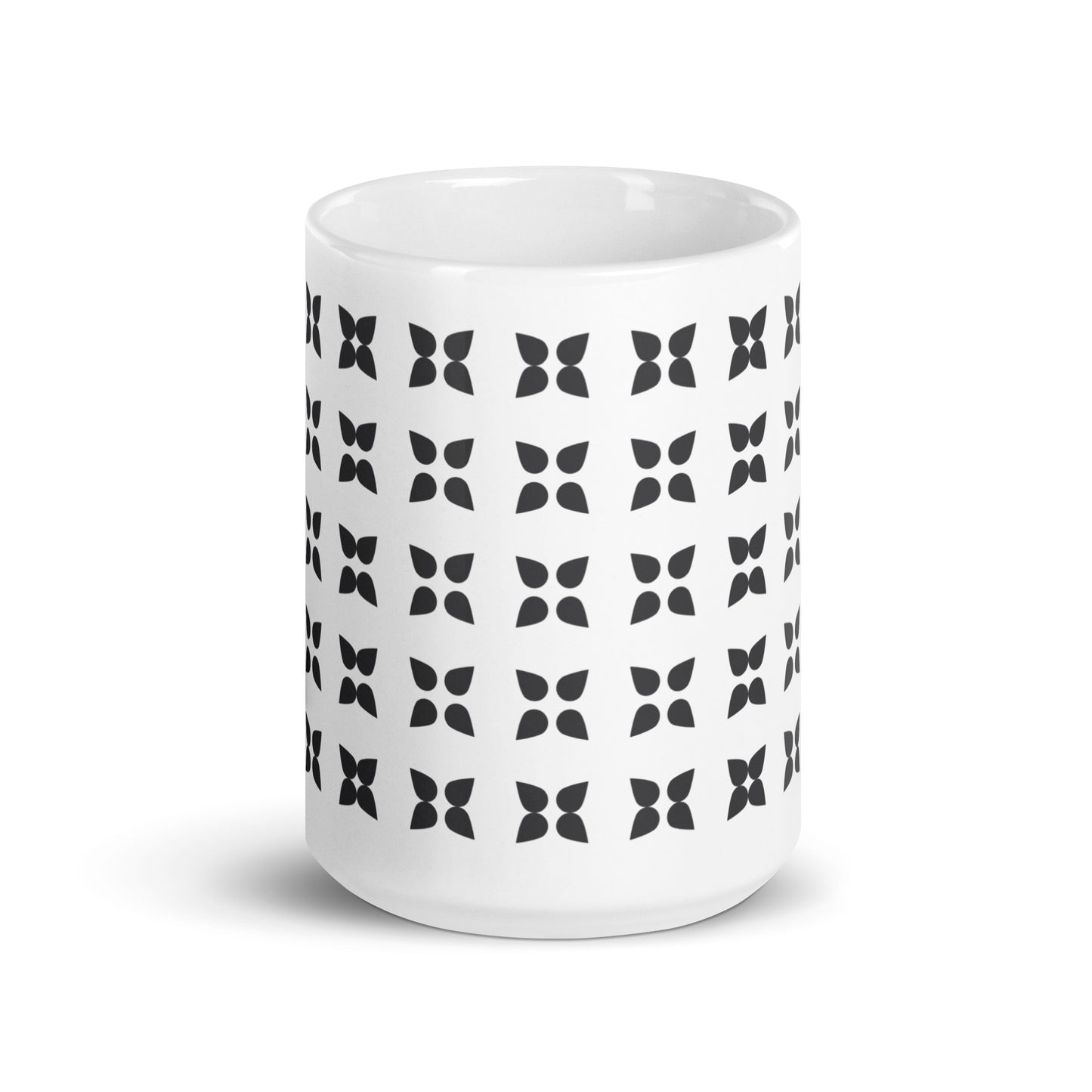 Axiom Clover ceramic coffee mug - 15 oz - front view