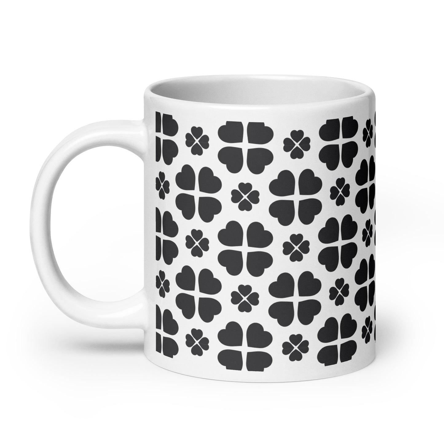Axiom Club ceramic coffee mug - 20 oz - handle on left