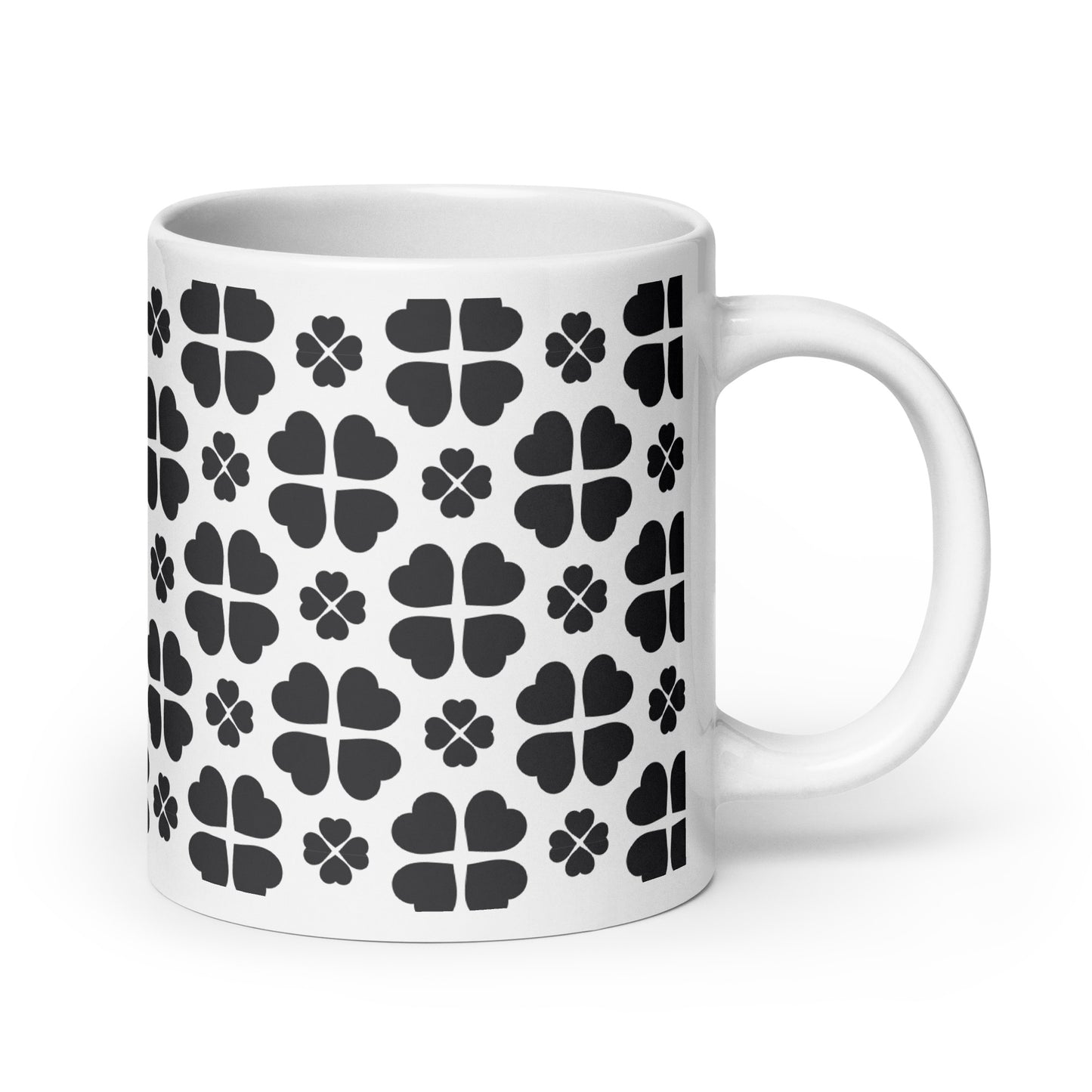 Axiom Club ceramic coffee mug - 20 oz - handle on right