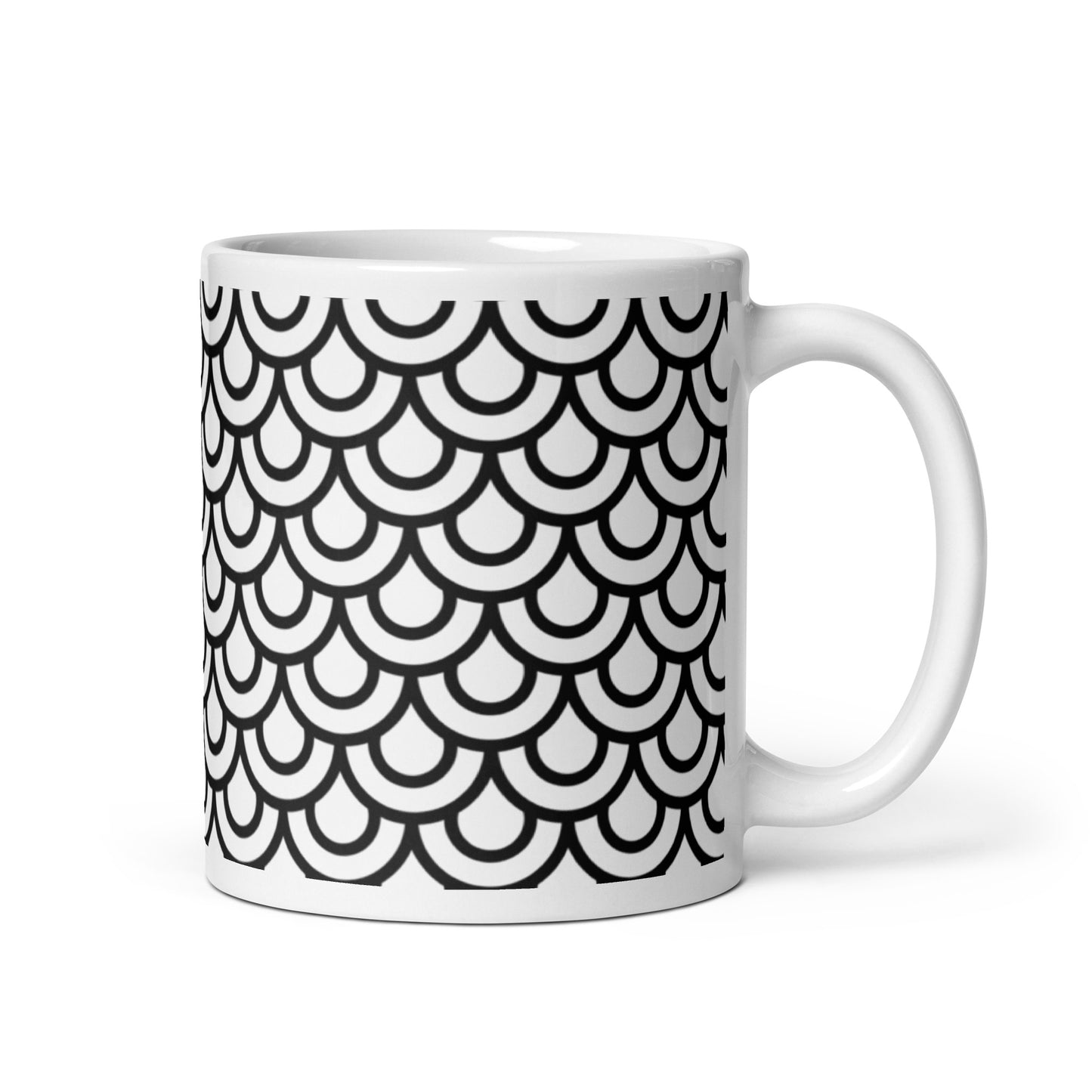 Axiom Crest ceramic coffee mug - 11 oz - handle on right
