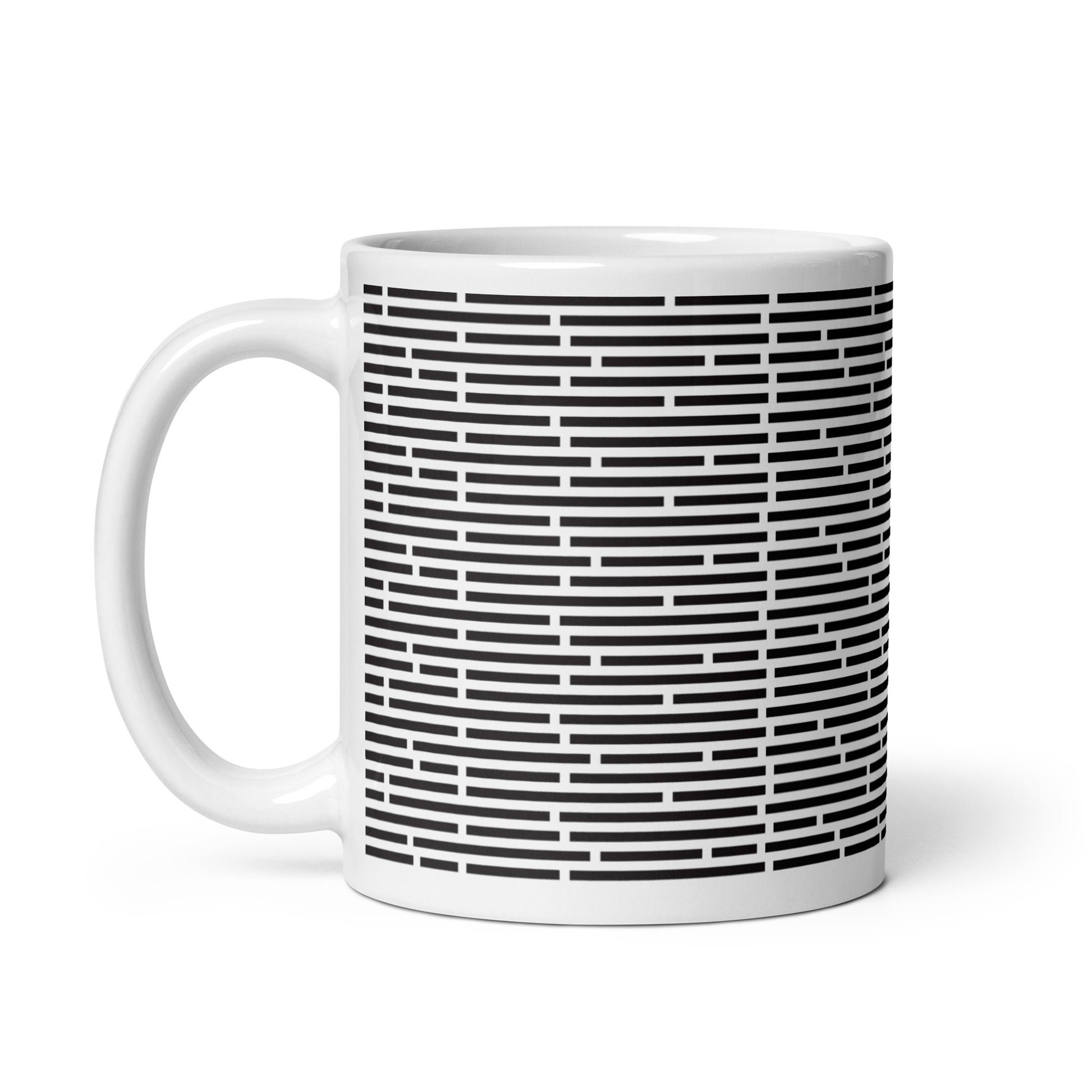Axiom Dash ceramic coffee mug - 11 oz - handle on left