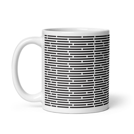 Axiom Dash ceramic coffee mug - 11 oz - handle on left