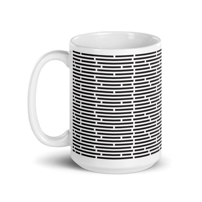 Axiom Dash ceramic coffee mug - 15 oz - handle on left