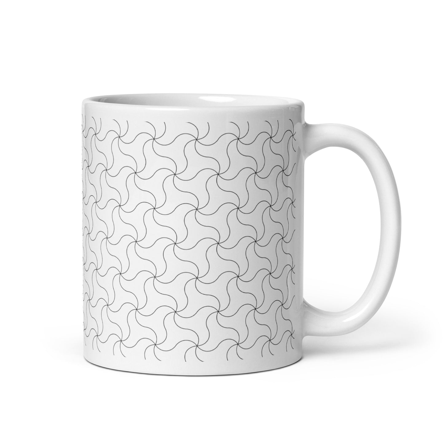 Axiom Eddy ceramic coffee mug - 11 oz - handle on right