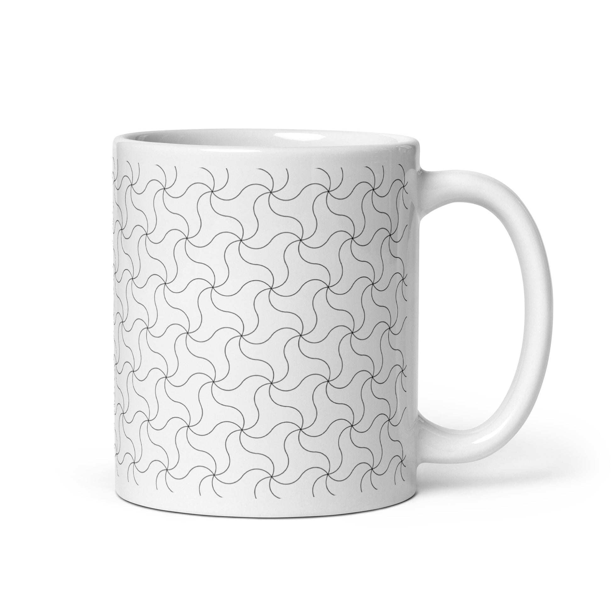 Axiom Eddy ceramic coffee mug - 11 oz - handle on right