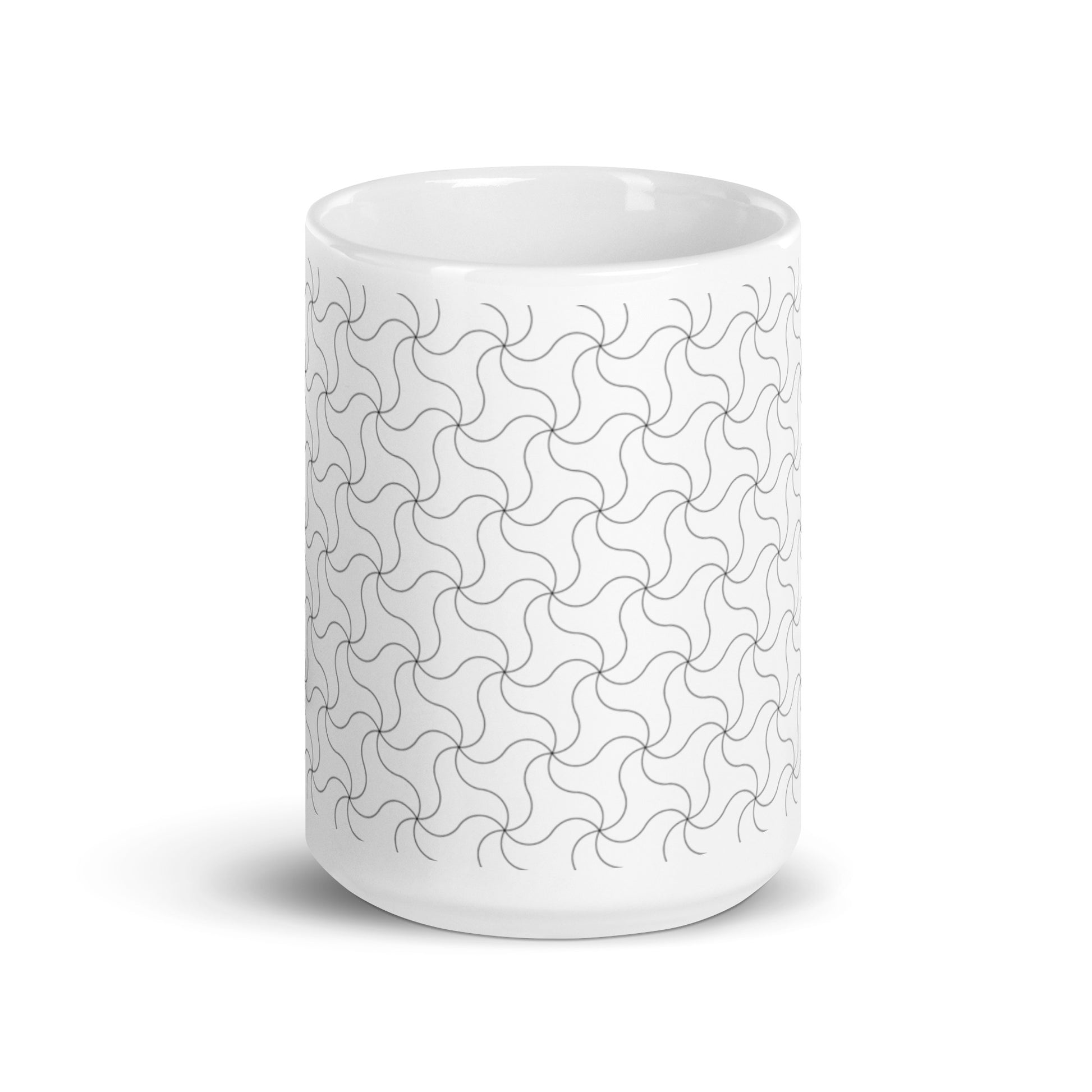 Axiom Eddy ceramic coffee mug - 15 oz - front view