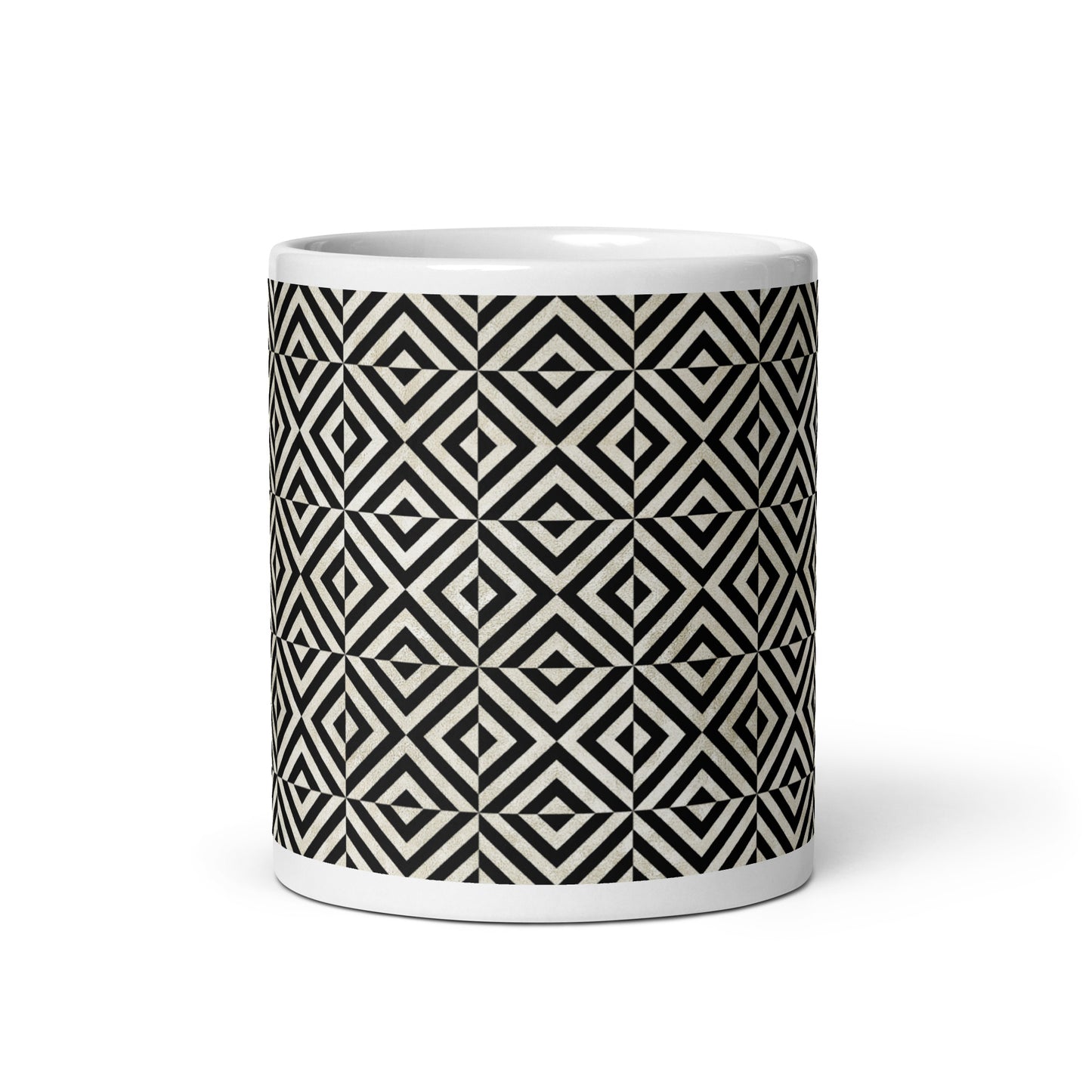 Axiom Facet ceramic coffee mug - 11 oz - front view