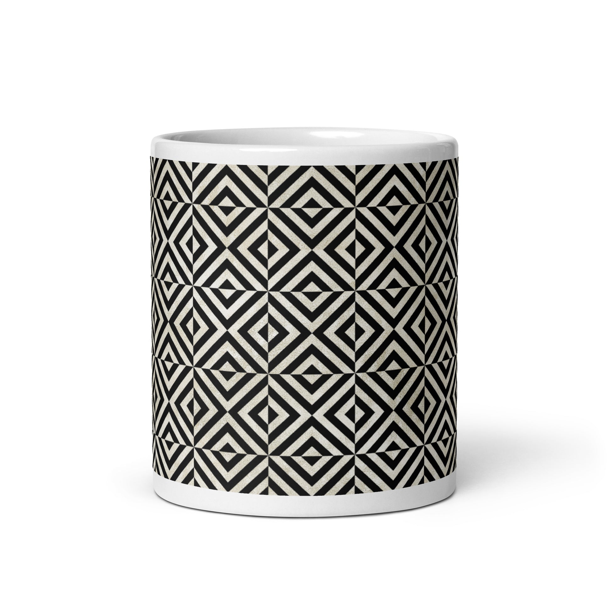 Axiom Facet ceramic coffee mug - 11 oz - front view