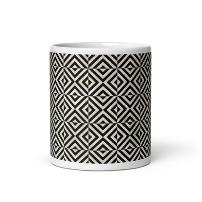 Axiom Facet ceramic coffee mug - 11 oz - front view