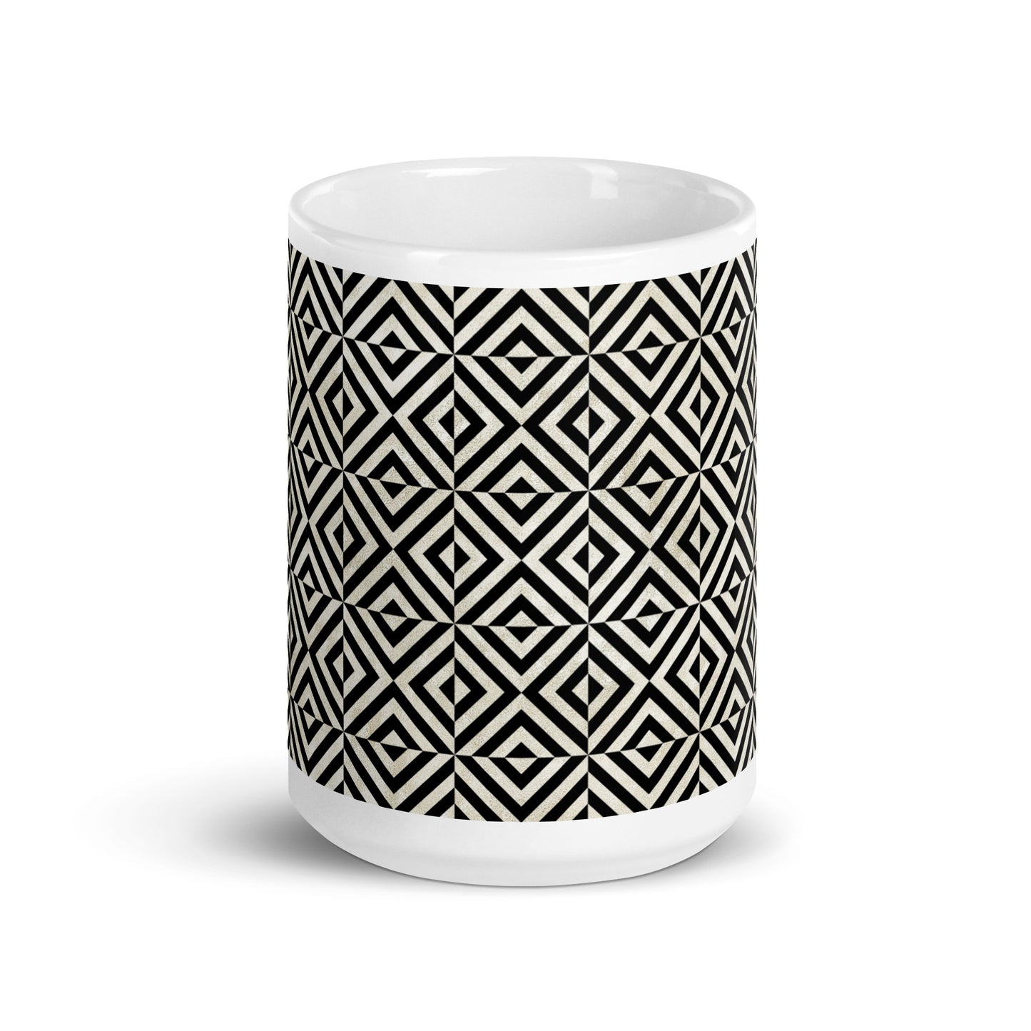 Axiom Facet ceramic coffee mug - 15 oz - front view