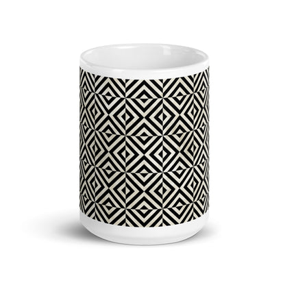 Axiom Facet ceramic coffee mug - 15 oz - front view