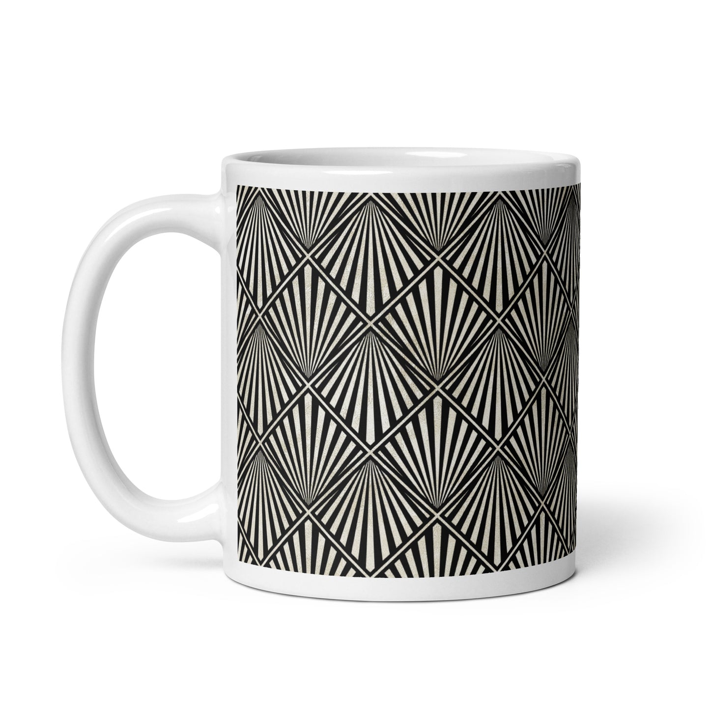 Axiom Fan ceramic coffee mug - 11 oz - handle on left