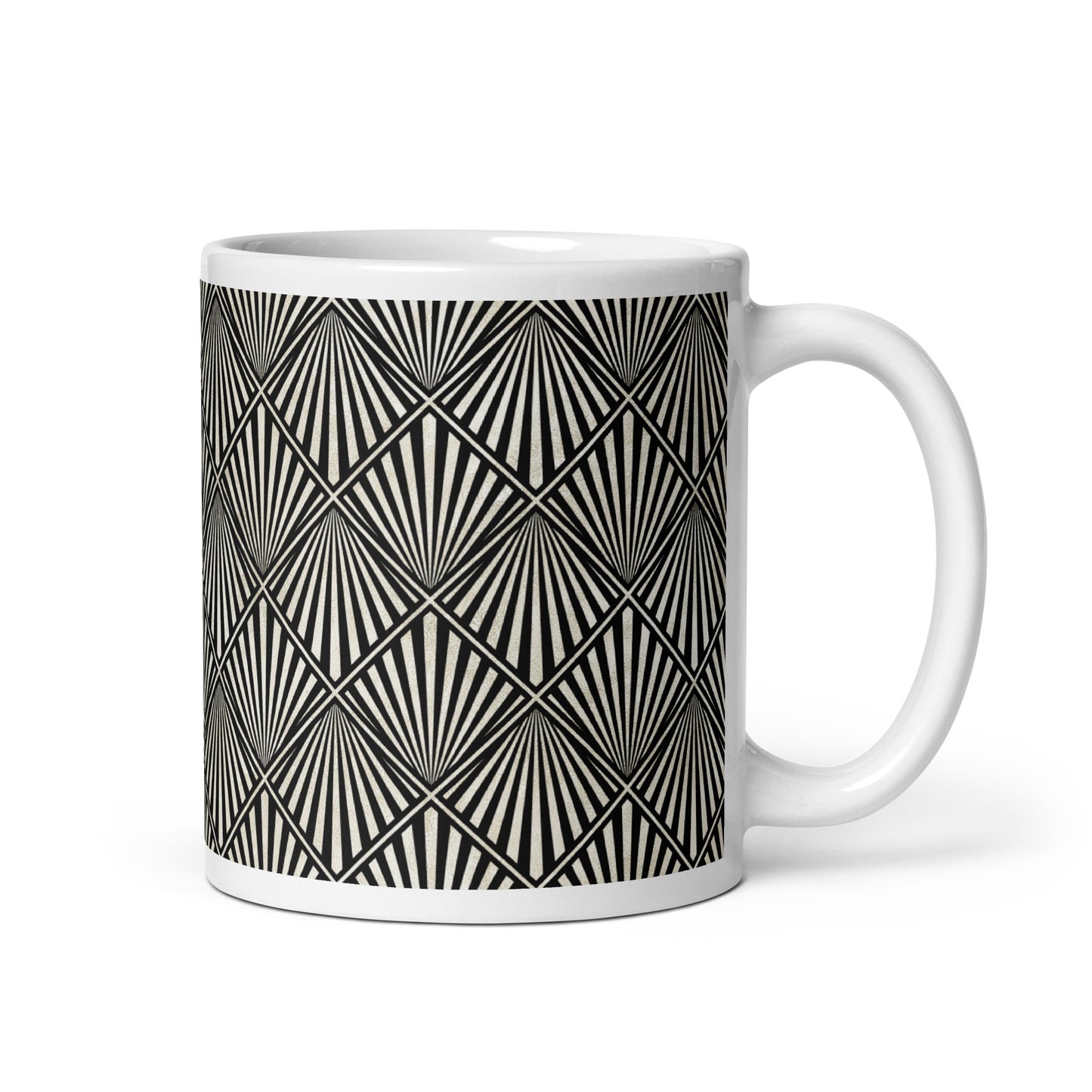 Axiom Fan ceramic coffee mug - 11 oz - handle on right
