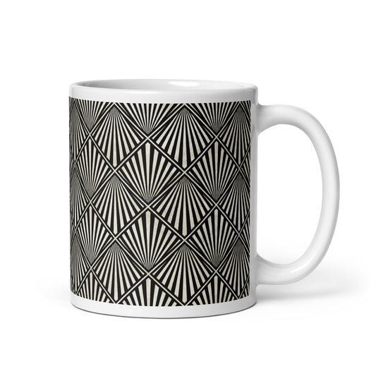 Axiom Fan ceramic coffee mug - 11 oz - handle on right