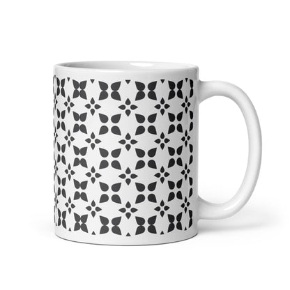 Axiom Floret ceramic coffee mug - 11 oz - handle on right