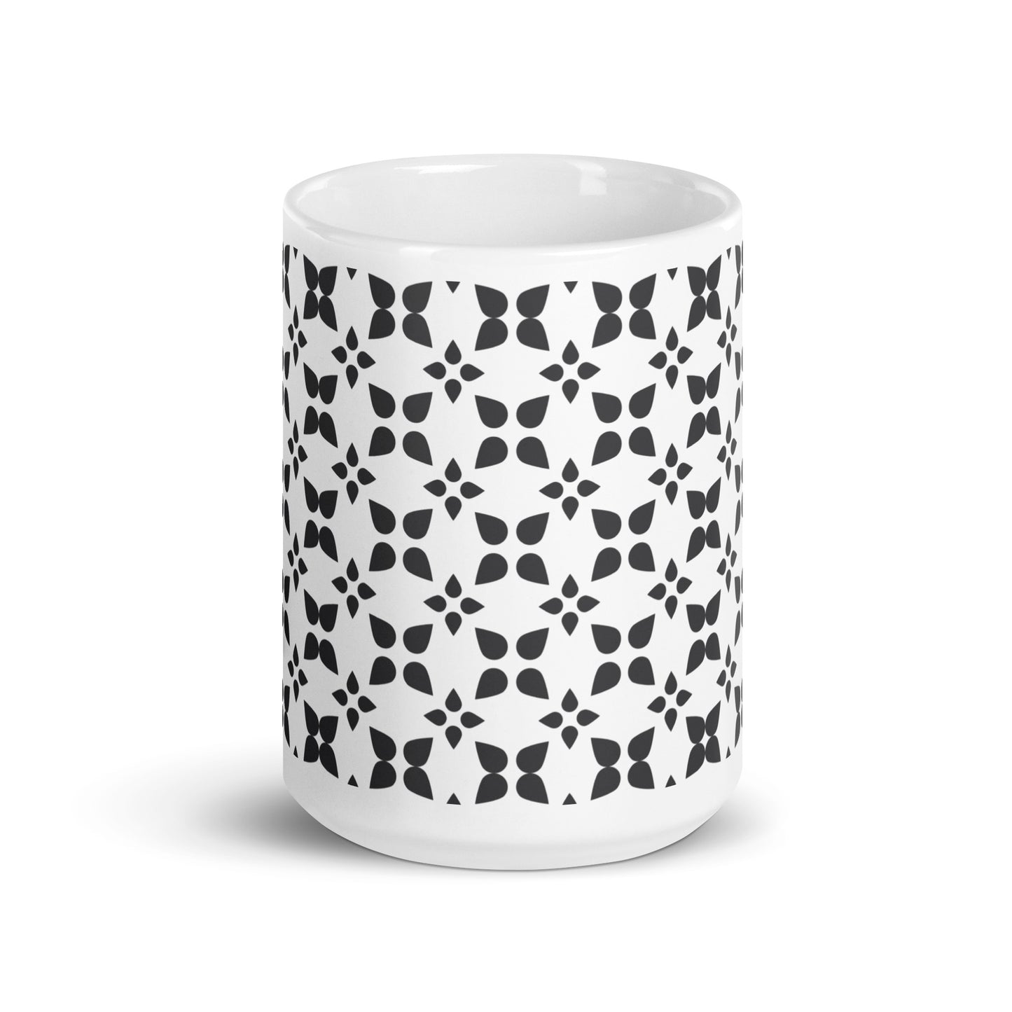 Axiom Floret ceramic coffee mug - 15 oz - front view