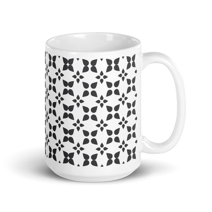 Axiom Floret ceramic coffee mug - 15 oz - handle on right