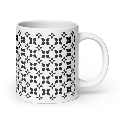 Axiom Floret ceramic coffee mug - 20 oz - handle on right