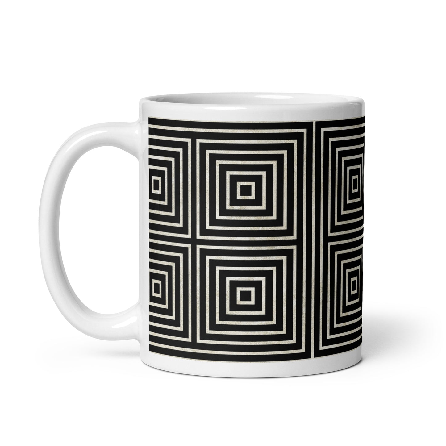 Axiom Frame ceramic coffee mug - 11 oz - handle on left