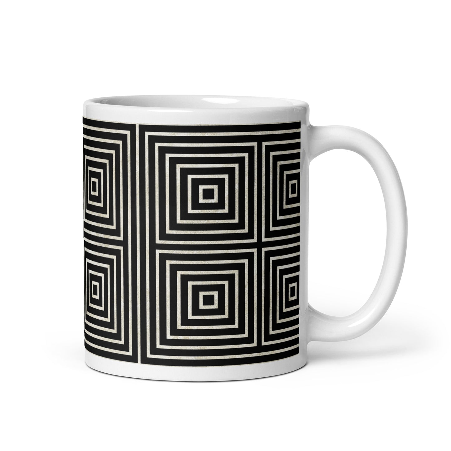 Axiom Frame ceramic coffee mug - 11 oz - handle on right