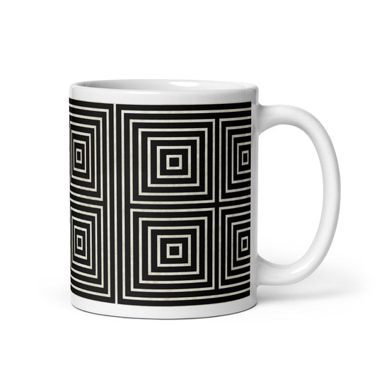 Axiom Frame ceramic coffee mug - 11 oz - handle on right