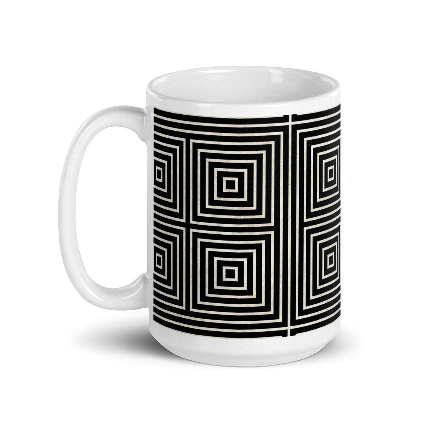 Axiom Frame ceramic coffee mug - 15 oz - handle on left