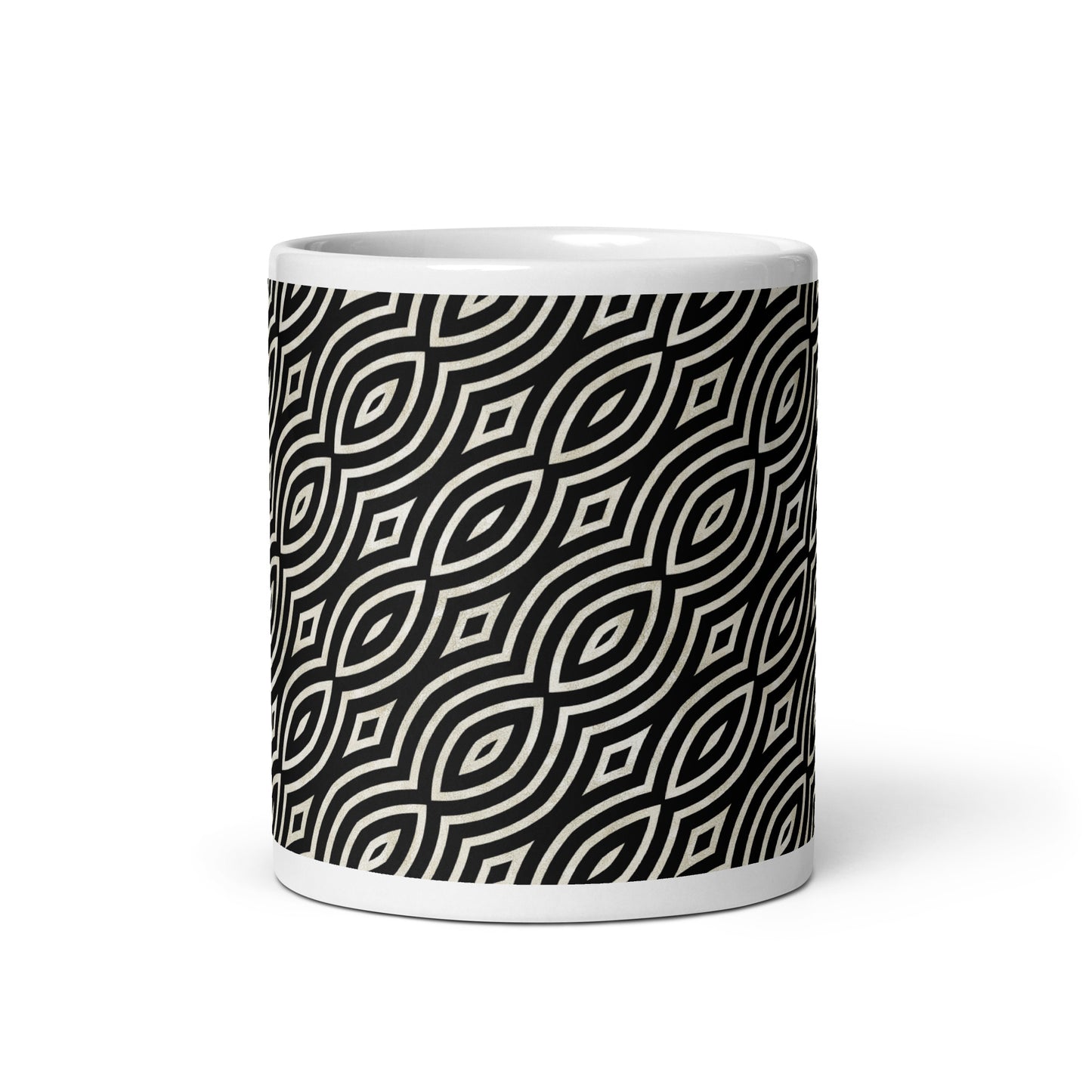 Axiom Iris ceramic coffee mug - 11 oz - front view