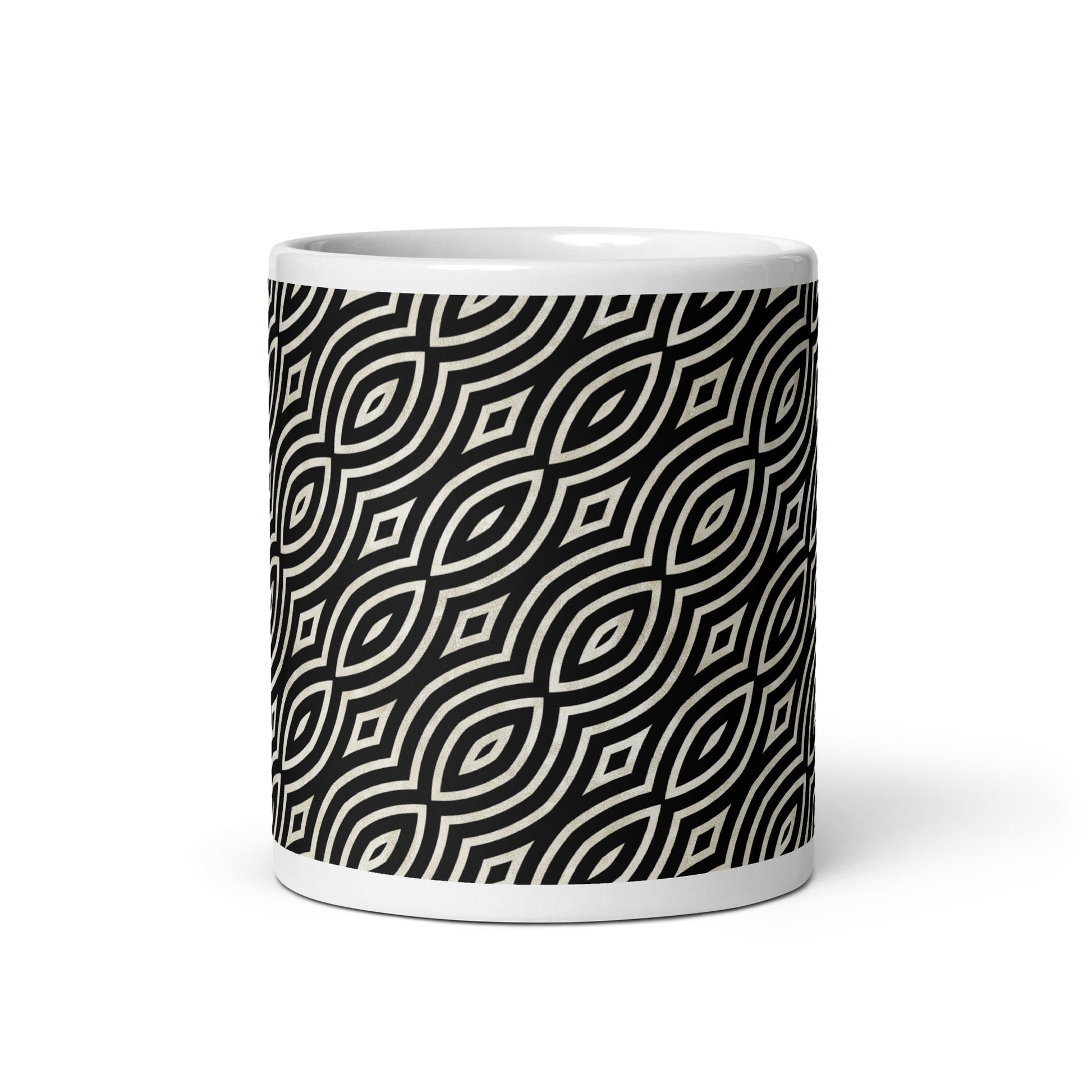 Axiom Iris ceramic coffee mug - 11 oz - front view