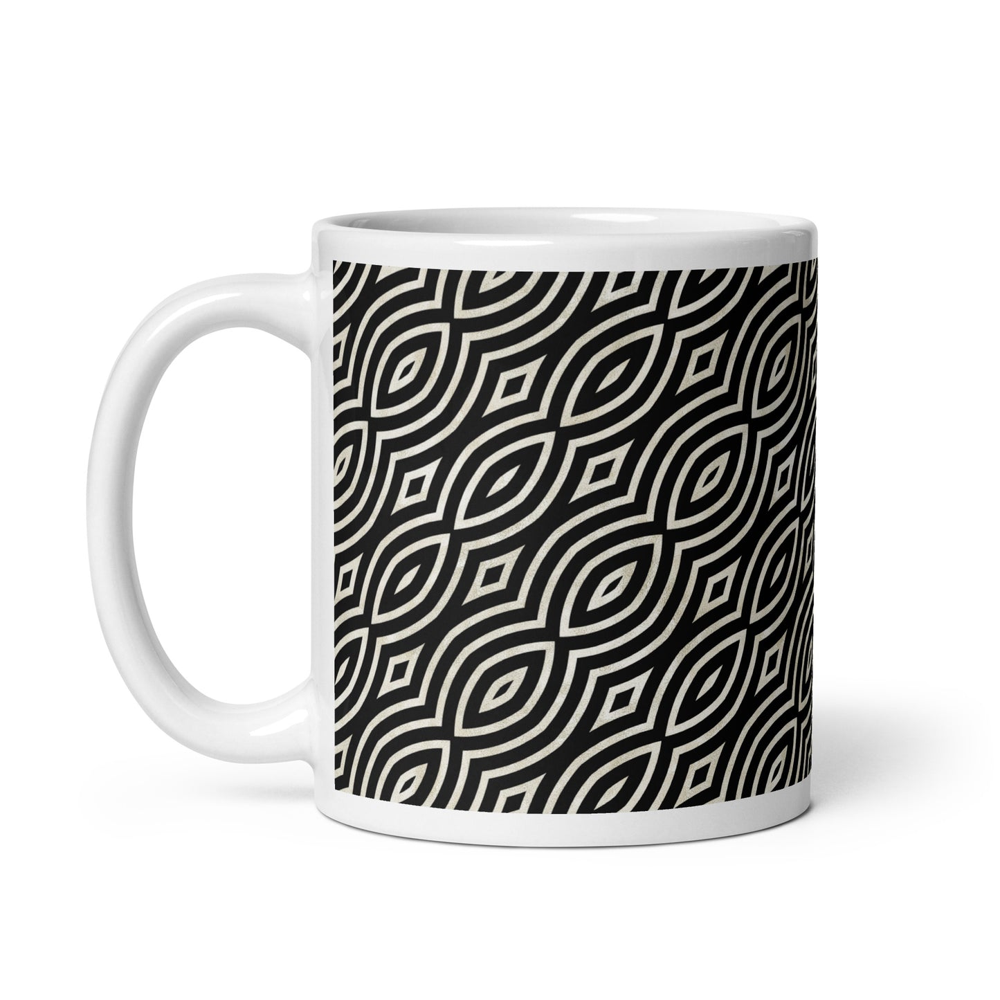 Axiom Iris ceramic coffee mug - 11 oz - handle on left