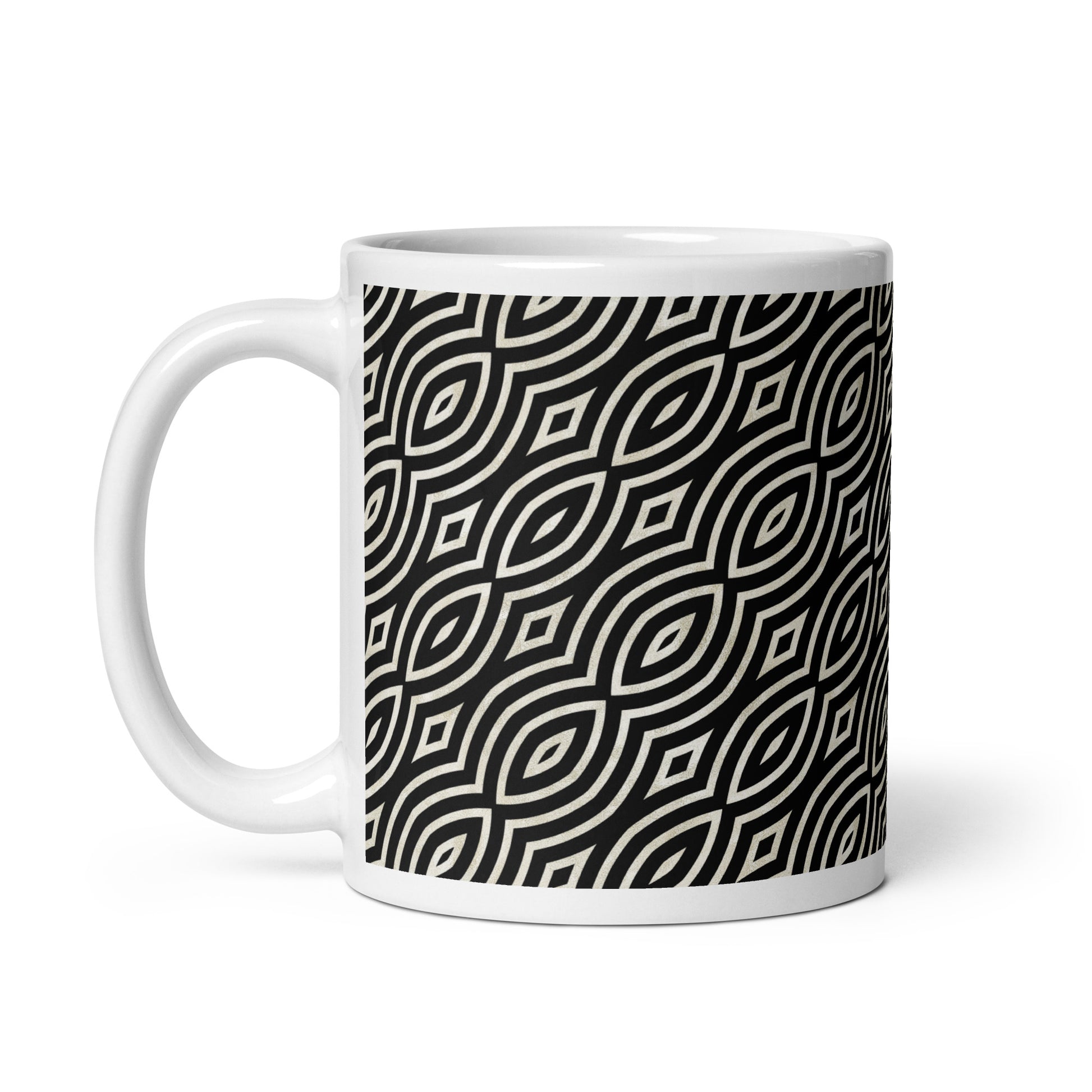 Axiom Iris ceramic coffee mug - 11 oz - handle on left