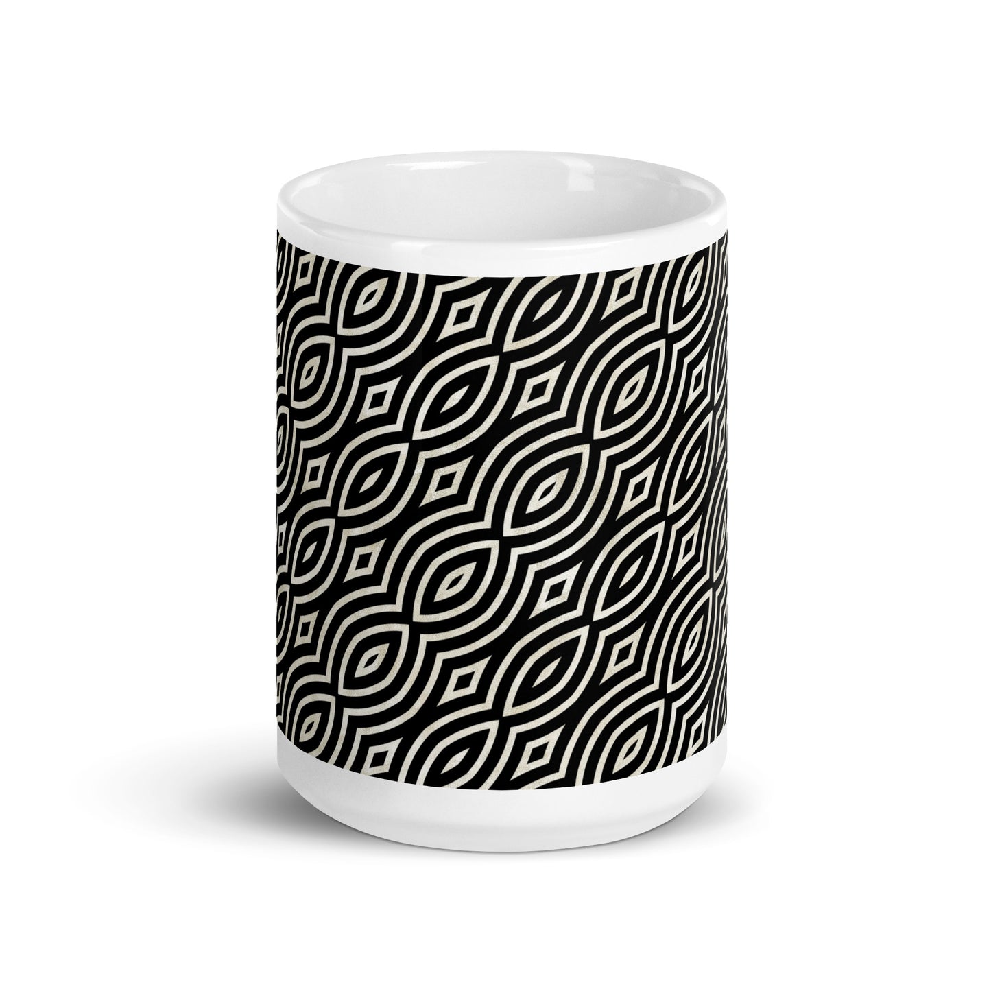 Axiom Iris ceramic coffee mug - 15 oz - front view
