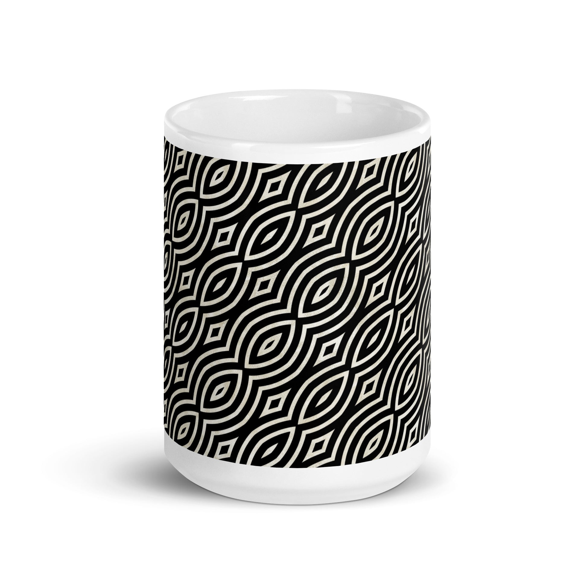 Axiom Iris ceramic coffee mug - 15 oz - front view