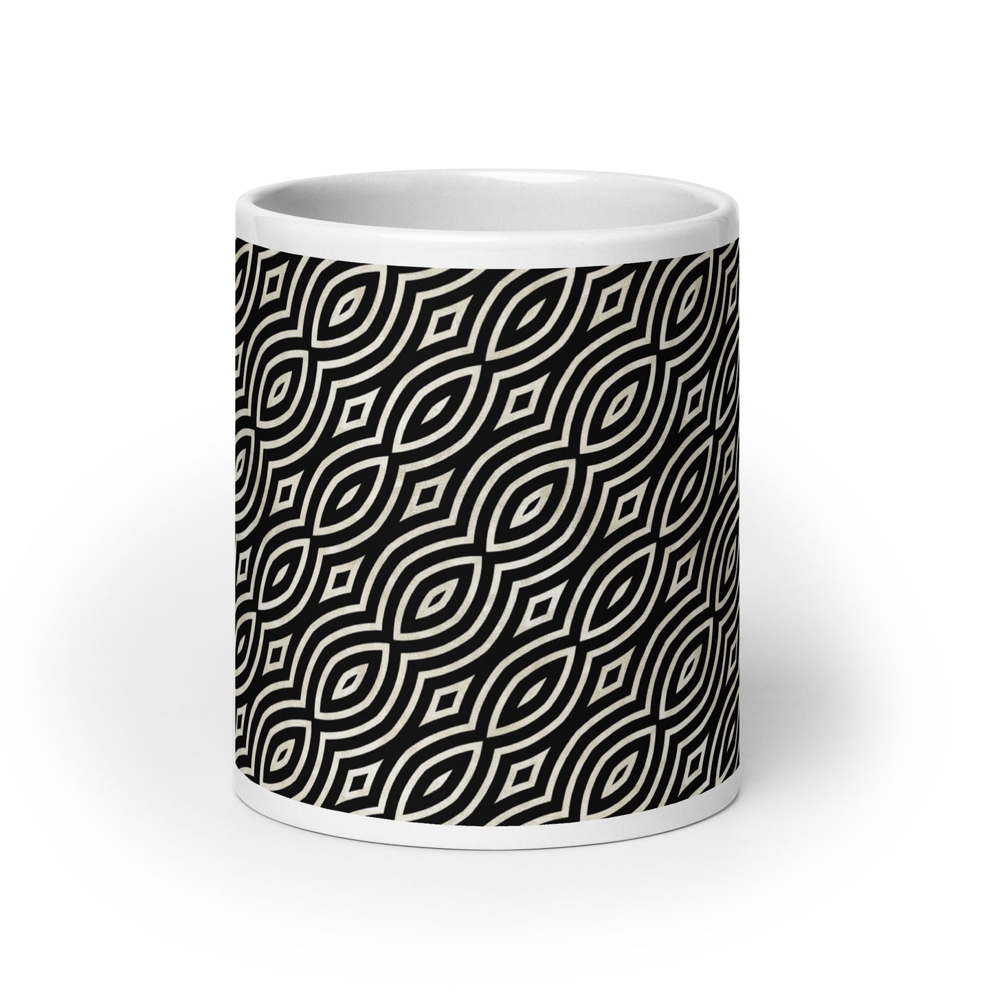 Axiom Iris ceramic coffee mug - 20 oz - front view